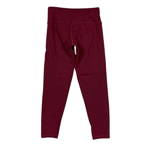 Kinema Leggings Capris Maroon Small Stretch Activewear Yoga Workout Pants - Picture 3 of 4